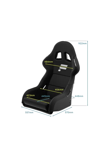 Fanatec GT Cockpit Seat Black dimensions