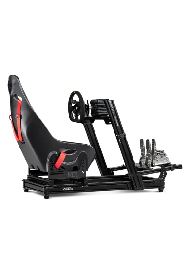 Next Level Racing F-GT Elite Lite Wheelplate example of use with accessories