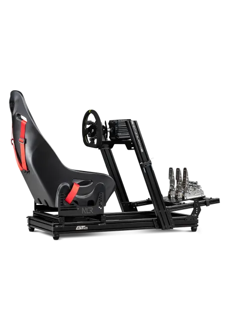 Next Level Racing F-GT Elite Lite Wheelplate example of use with accessories