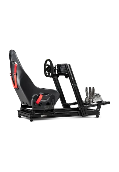 Next Level Racing GTElite Lite Wheel Plate Edition rear right side view with accessories