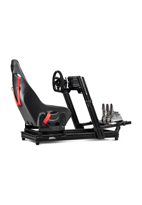 Next Level Racing GTElite Lite Wheel Plate Edition rear right side view with accessories