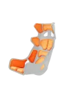 Simgasm Atlas GT Seat variant white-orange front side view