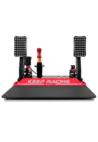 simline.euSimagic P2000 - L200RFSimagicSimagic P2000 L200RF is a 2-pedal sim racing set (throttle + brake) with a powerful 200 kg Load Cell brake and hydraulic design. No clutch – perfect for iRacing and GT racers. Fully compatible with Alpha Mini, Alpha, and Alpha U.
The carbon fiber heel plate P-C200, heel stop P-F268 and haptic motor P-HPR are not included with the Simagic P2000 pedals – they must be purchased separately.