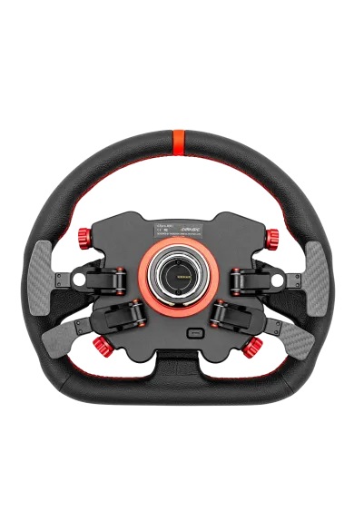 simline.euSimagic GT Pro Hub(K) D-Shape LeatherSimagicSimagic GT Pro Hub(K) D-Shape Leather to kompletna kierownica GT z obszytą skórą obręczą D-Shape o średnicy 325 mm. Karbonowy front huba, aluminiowa obudowa CNC, 8 przycisków RGB, rozbudowany zestaw pokręteł, łopatki zmiany biegów i podwójne sprzęgło tworzą wygodny układ do jazdy torowej. QR50 znajduje się w zestawie, a kierownica współpracuje z bazami Simagic Alpha i Alpha EVO.
