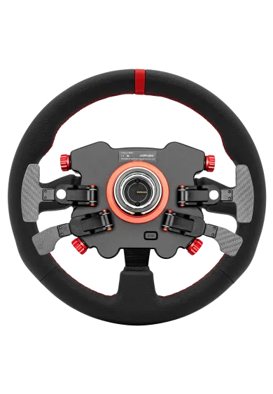 simline.euSimagic GT Pro Hub(K) Round LeatherSimagicSimagic GT Pro Hub(K) Round Leather to kompletna kierownica z okrągłą, skórzaną obręczą P-330R-K o średnicy 330 mm. Rozbudowany hub z 8 przyciskami RGB, enkoderami, łopatkami zmiany biegów i podwójnym sprzęgłem sprawdzi się w samochodach GT, rajdowych, driftowych, drogowych i klasycznych. QR50 znajduje się w zestawie, a kierownica współpracuje z bazami Simagic Alpha i Alpha EVO.