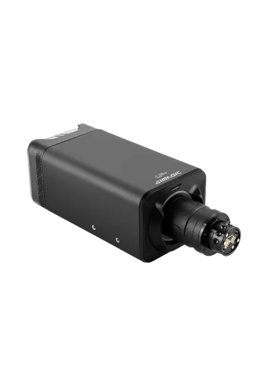 Simagic Alpha Evo Ultra front view from left side