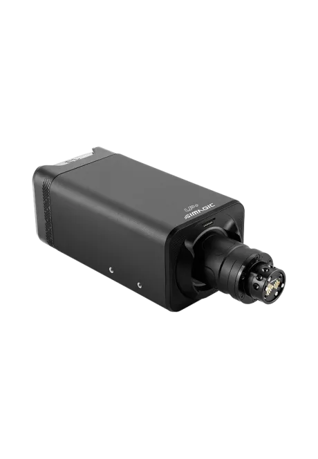 Simagic Alpha Evo Ultra front view from left side