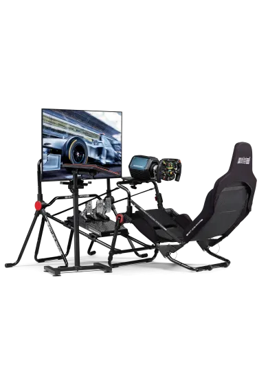 Next Level Racing Formula Lite Pro z dodatkowymi akcesoriami, widok od tyłu