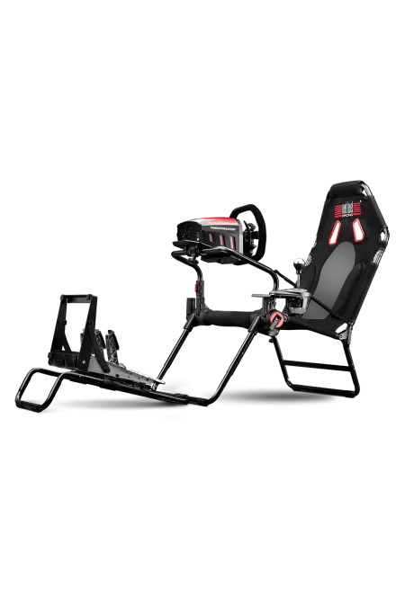 Next Level Racing Kokpit GT-Lite widok od przodu z lewej w przykładowej konfiguracji