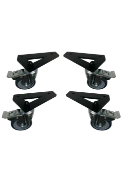 SimXPro 4x uchwyty na kółka + 4x kółka 75 mm