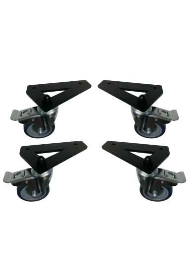 SimXPro 4x uchwyty na kółka + 4x kółka 75 mm