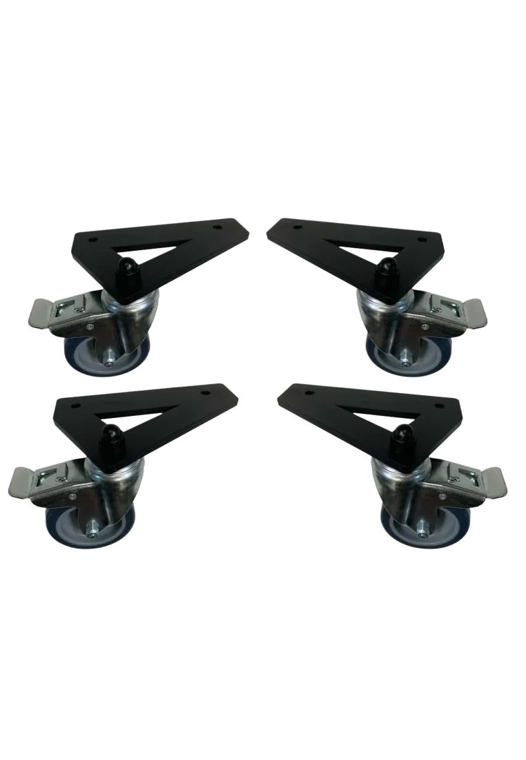 SimXPro 4x uchwyty na kółka + 4x kółka 75 mm