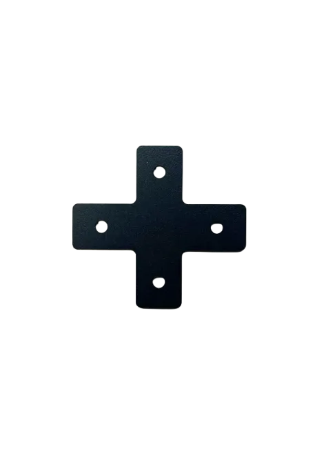 SimXPro 2x Cross Connector Plate - 3mm - 40-80-120 - Black