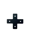SimXPro 2x Cross Connector Plate - 3mm - 40-80-120 - Black