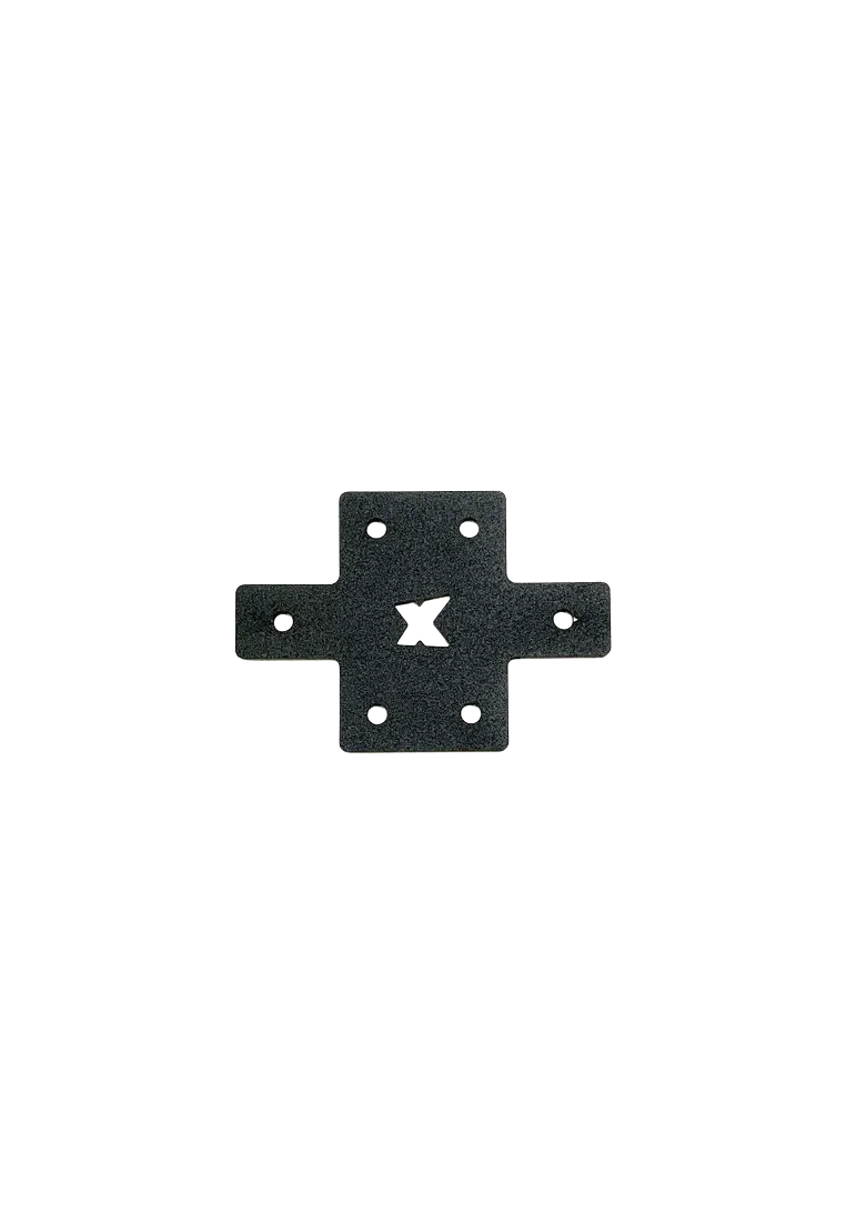 SimXPro 2x Cross Connector Plate - 3mm - 40-80 - Black