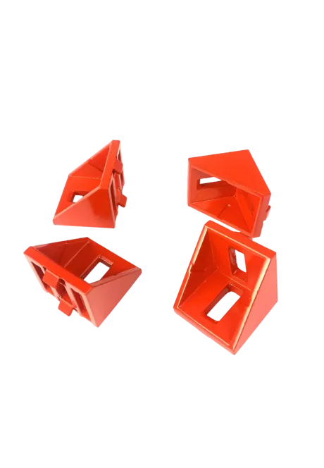 SimXPro 4x Corner Bracket - 40x40 Red