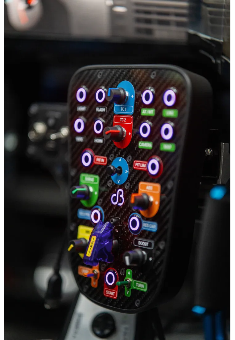 Simulator Button Sample dB Simulator Button Box – carbon, plug & play | Simline