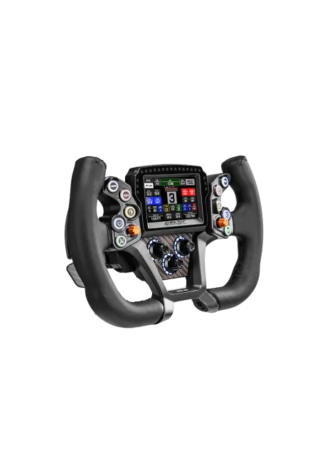 Simagic Zeus GT front view left side with additional display magicdash 4