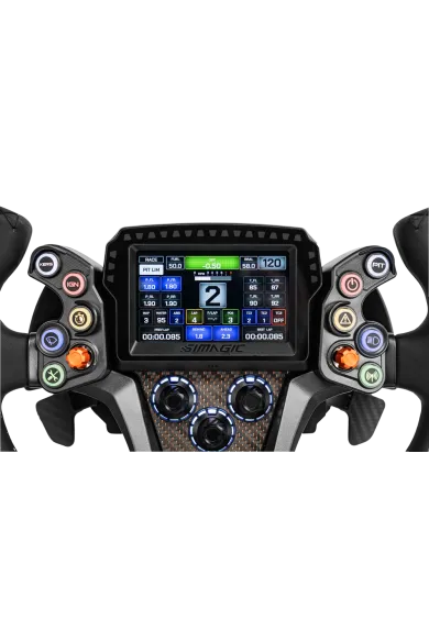 Simagic Zeus GT with additional display magicdash 4 front view zoom
