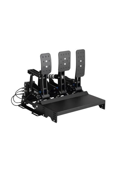 VNM Pedal Heel Rest example of use with 3 pedals