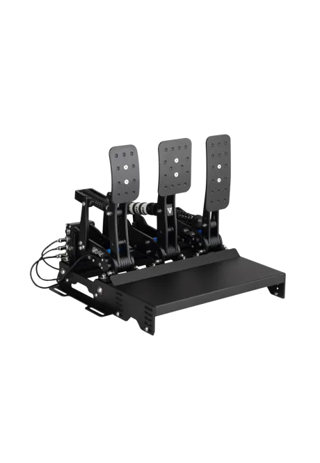 VNM Pedal Heel Rest example of use with 3 pedals
