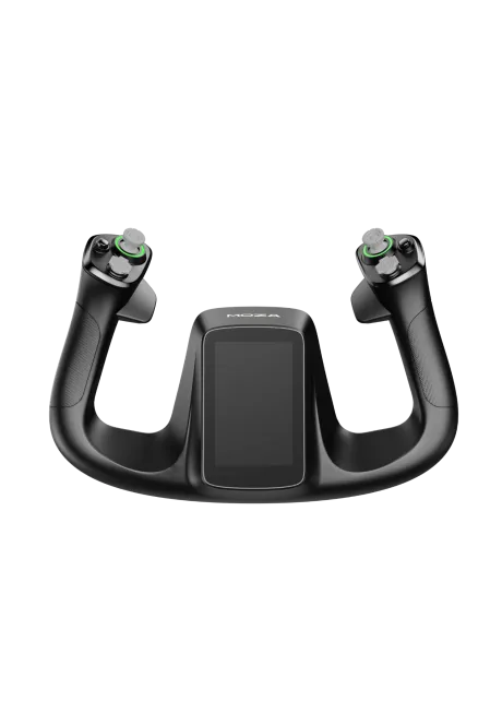 Moza MFY Pro Yoke front view with display off