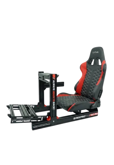 SimXPro GT-RS front view left side with example of seat