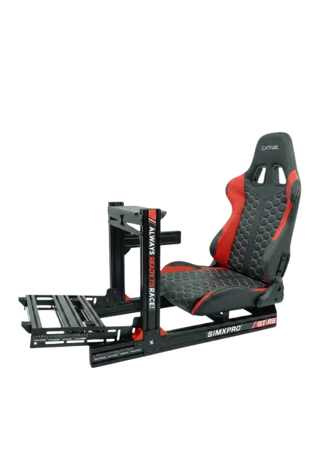 SimXPro GT-RS front view left side with example of seat