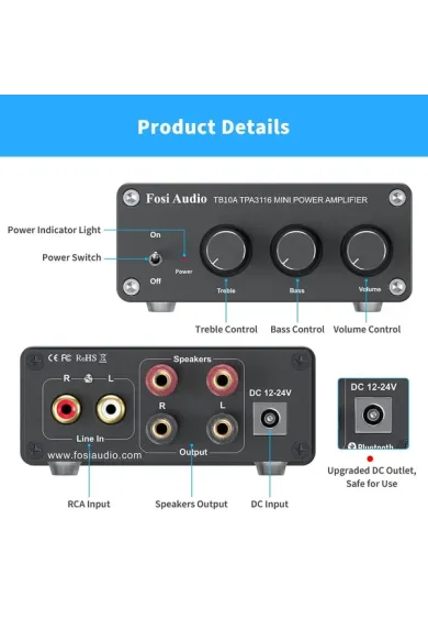 Fosi Audio TB10A product details