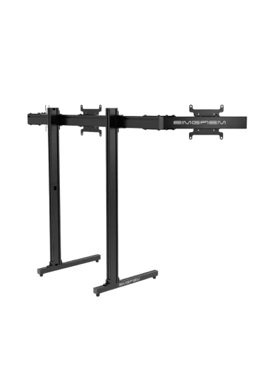 Simgasm Apex Triple Monitor Stand rear view left side