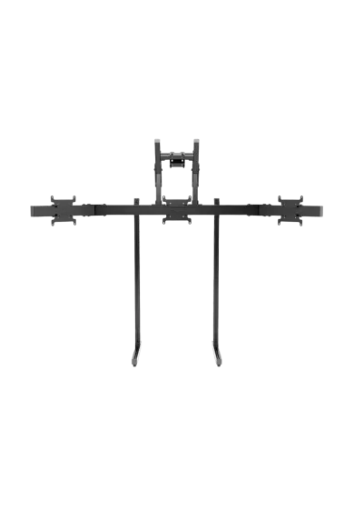 Simgasm Apex Quad Monitor Stand black front view