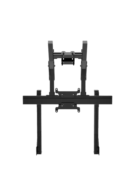 Simgasm Apex Integrated Dual Monitor Stand black front view