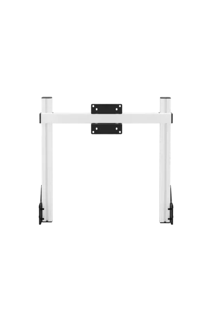 Simgasm Core Integrated Monitor Stand white front view
