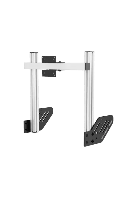 Simgasm Core Integrated Monitor Stand white front right side view