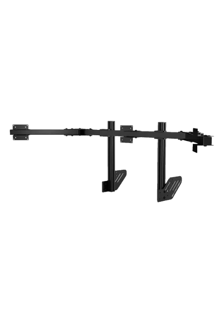 Simgasm Core Integrated Triple Monitor Stand black front right view