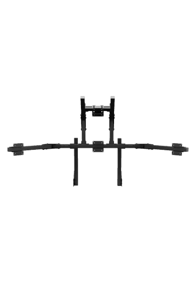 Simgasm Core Integrated Quad Monitor Stand black front view
