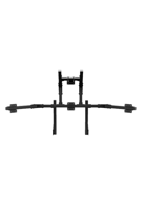 Simgasm Core Integrated Quad Monitor Stand black front view