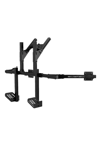 Simgasm Core Integrated Quad Monitor Stand rear view