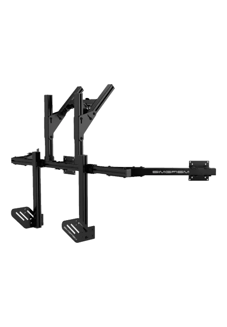 Simgasm Core Integrated Quad Monitor Stand rear view