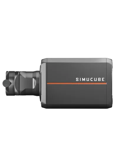 Simucube 2 QR Dla Simucube 3 widok od boku na zamontowany qr