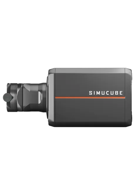 Simucube 2 QR Dla Simucube 3 widok od boku na zamontowany qr