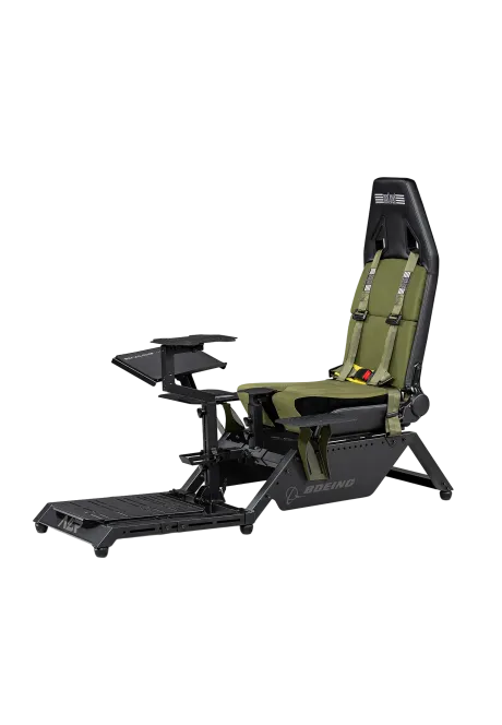 Next Level Racing Cockpit Boeing Flight Simulator Military front view right side