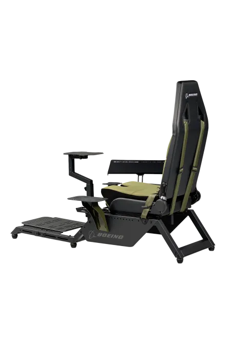 Next Level Racing Cockpit Boeing Flight Simulator Military rear view right side