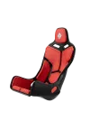 Simgasm Atlas Formula black with red cushions front side view