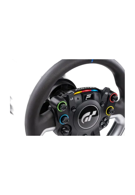 Fanatec Gran Turismo DD PRO widok na kierownice z bliska
