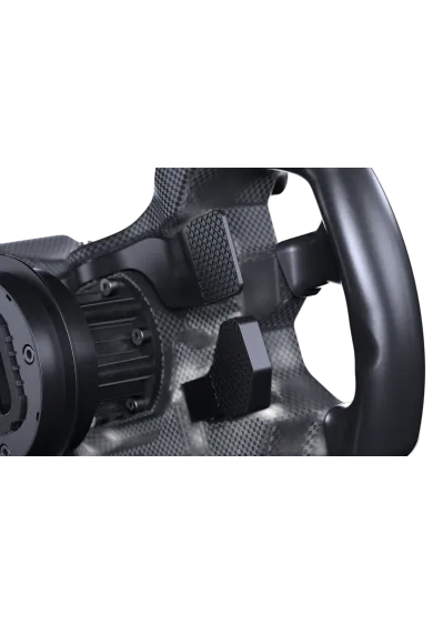 Fanatec CSL GT3 zoom view of the wheel shifters