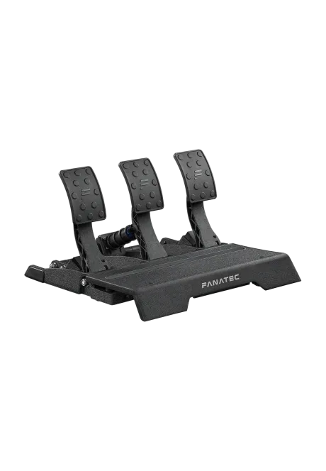 Fanatec CSL Elite Pedals V2 widok od przodu z lewej strony